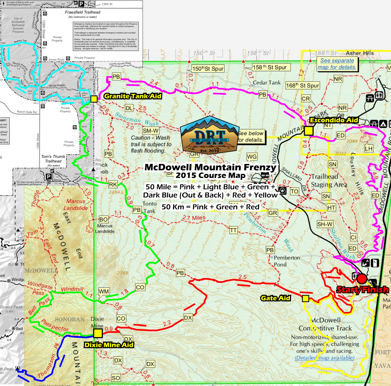 McDowell Mountain Frenzy  Running Races  Aravaipa Running
